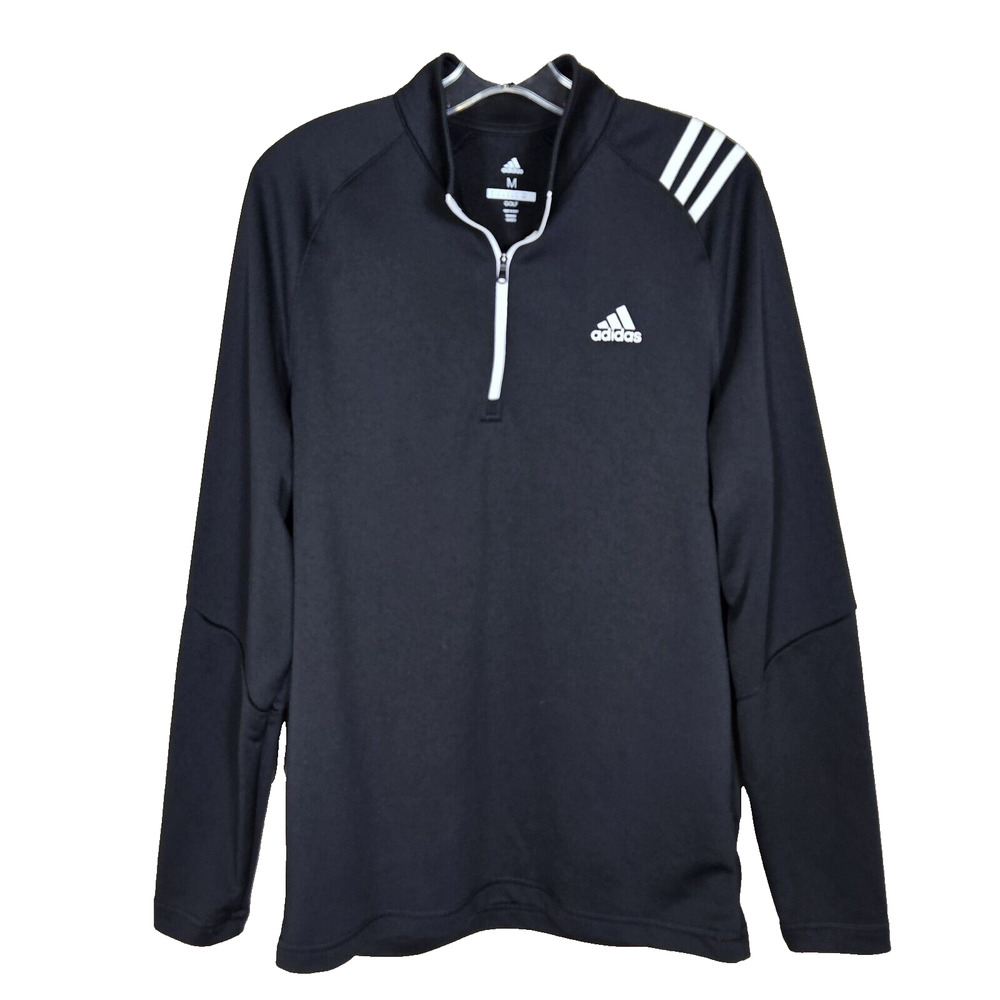 ADIDAS GOLF French Terry Pullover Mens M Active Fleece Quarter Zip Performance